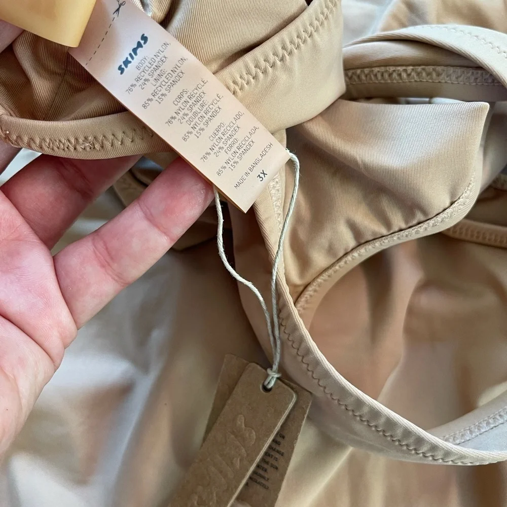 NWT SKIMS swim tank monokini in orche